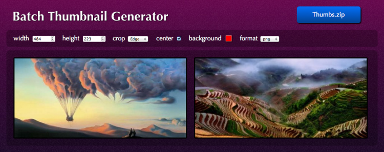 Batch Thumbnail Generator