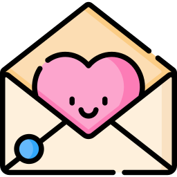 Email heart icon